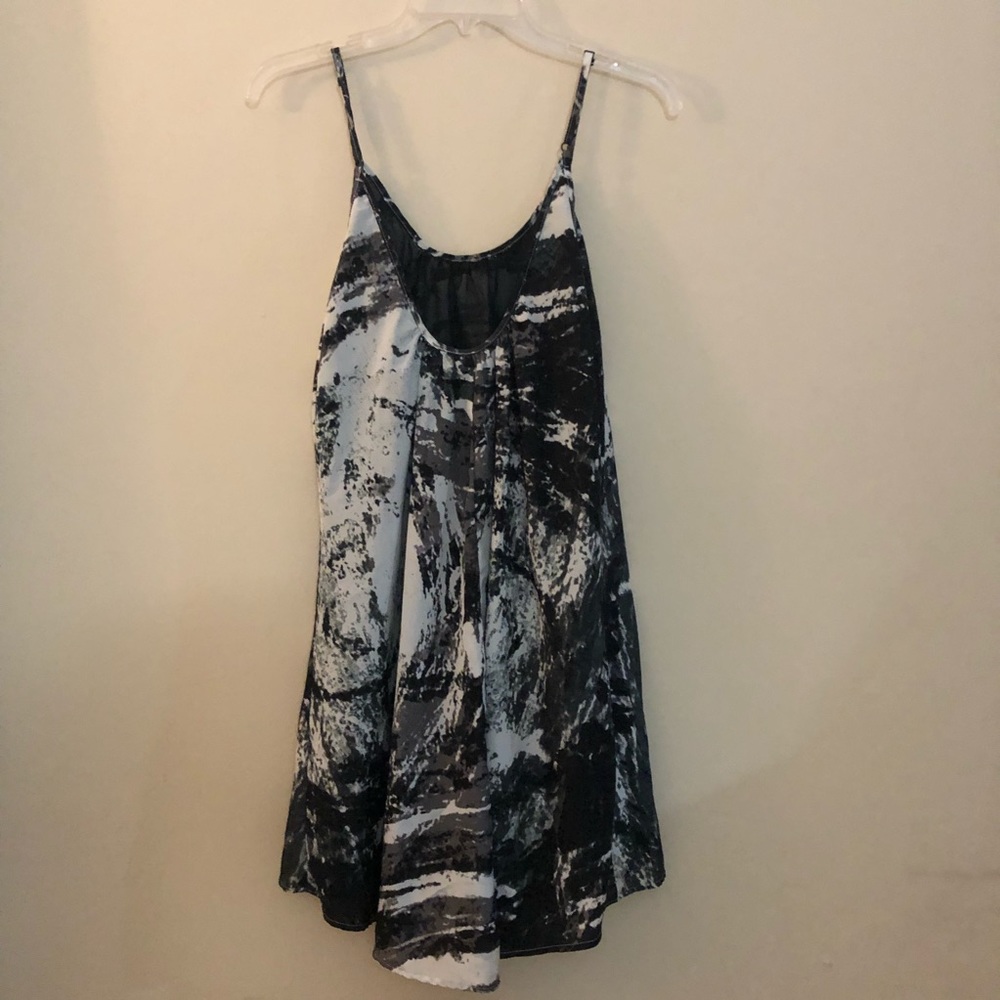 Black & White watercolor print dress ✨